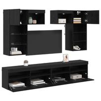 TV Wall Unit 6 pcs 100 x 30 x 40 cm Artisan Oak