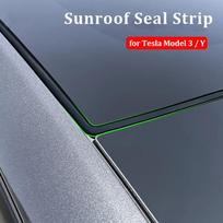 Guminė stoglangio sandarinimo juostelė Tesla Model 3 Model Y priedams Stoglangio stogo sandarinimo dirželiai Automobilio stiliaus detalės Išorė for Model 3