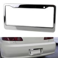1pc Stainless Universal American License Plate Frame Steel Random Color Metal Car License Plate Frame Label Cover Screw Cap sidabras