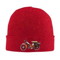 Vintage French Motobecane Moped Winter Skullies Beanies Hat Warm Autumn Knitted Hats Bonnet Caps for Women Unisex One Size