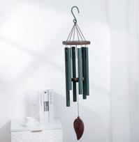Factory Price Wind Chimes 77cm Large Deep Relaxing 6 Tubes Metal Wind Bells Handmade Ornament Garden Patio Outdoor Hanging Decor žalia