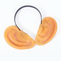 Realistic Silicone Ear Props on Headband Halloween Prank Toy Durable Flexible Material Novelty Decoration for Parties and Events One Size balta
