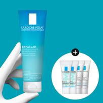 LA ROCHE-POSAY Effaclar Deep Cleansing Foaming Cream 125ml (2x3ml) Epa Duo 6ml + Epa Serum 6ml