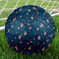 1PC American Fireworks Stars Soccer Ball Size 5 Football Machine Sewn Indoor/Outdoor Universal Football W125 Size 5