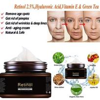 Retinolis 2,5% Drėkinamasis veido kremas Vitaminas E Kolagenas Retin Anti Aging Wrinkles Spuogai Hialurono rūgštis Žaliosios arbatos balinamasis kremas 5G