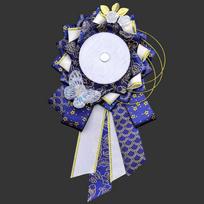 1PC Ribbon Itabag Decor Rosette Protection Flower Cosplay Ita Bags Pin Holder Badge Decoration Accessories Badge Base Accessories