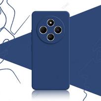 Mobile Phone Case for Xiaomi Redmi 14C 14R Redmi14C Redmi14R 5G Global 360 Soft Square Liquid Silicone Waterproof Cover Redmi 14C 4G Global mėlyna