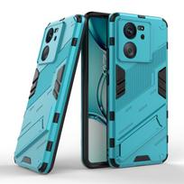 Xiaomi 13T Pro dėklas Mi 13T Pro Capas Armor Bamperis Galinis Atlenkiamas Stovas Smūgiams Atsparus Laikiklis Dangtelis Xiaomi Mi 13T Pro Fundas For Xiaomi 13T Pro mėlyna