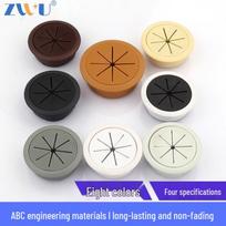 Desktop Cable Hole Cover and Organizer for Office Desks 35mm Round Black Cable Hole