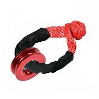 Recovery Snatch Ring Block Pulley 41000lbs w/ Soft Shackle Tow Winch Rope Strap