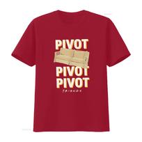 Friends Pivot Couch T Shirt vintage Washed Unisex Stylish Breathable graphic streetwear Top For Everyday Wear homme S