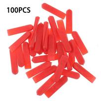 100/200pcs Tile Spacers Plastic Tile Leveling System Reusable Laying Level Wedges Red Leveler Wall Flooring Tiling Tools