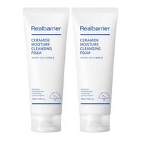 Real Barrier Keramidinis drėkinamasis prausiklis putos 120 ml x 2 vnt. Žemo pH drėkinamasis veido prausiklis jautriai odai white