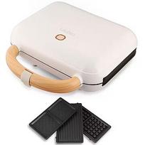 Lauben Sandwich Maker 3-in-1, White LBNSM900WW