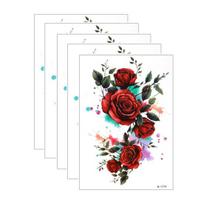Yousheng 5 Sheets Tattoo Stickers, Skin-Friendly Temporary Tattoos for Adults And Kids, Easy to Apply Hypoallergenic Non-Irritating Body Art C