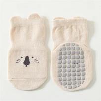 5/3/1Pairs Toddler Non-Skid Socks with Grips Baby Girls Boys Anti-Slip Crew Cartoon Socks for Infants Socks 0 to 1 year