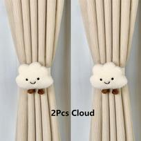 Simple Modern Cute Cloud Curtain Tie-backs for Bedroom and Living Room Window Decoration and Small Hanging Ornaments.