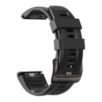 Silicone Quickfit 22mm 26mm Strap for Garmin Tactix 7 Pro AMOLED Delta Bravo Bracelet for Quatix 7 Pro Smartwatches Breathable QuickFit 26mm juoda