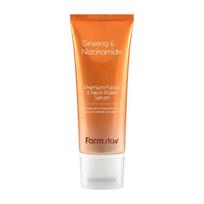 farm stay ginseng & niacinamide premium facial & neck roller serum 100ml (3 options) # 100ml x 1pcs orange