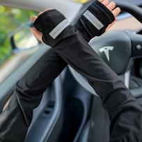UV Solar Arm Sleeves Men Cycling Mask Long Sleeve Ice Silk Driving Arm Cover Sun-protective Summer Women Anti-sunburn Cool Cover