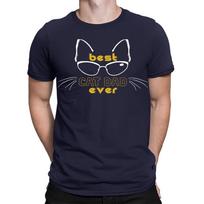 Best Cat Dad Ever Funny Fathers Day Daddy Gift Animal Lovers Mens TShirtsTA89 2XL