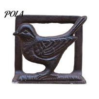 Cast Iron Napkin Holder, Vintage Style Case, with Stable Base, Matte Bronze Finish Stand, for Kitchen Dining Room Decor Sale Goods C