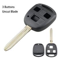 2 / 3 Buttons Universal Pad Switch Remote Car Key Shell Case Fit For Toyota Rav4 Yaris Prado Corolla Land Cruiser Previa Ta