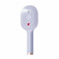 Nano Mist Spray Hairbrush Electric Cushion Comb Scalp Massager Comb for 3.7V/400mAh Head SPA violetinė