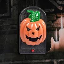 Halloween Animated Talking Skull Doorbell with Sound and Light Effects Spooky Decoration for Haunted House Fun One Size