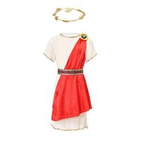 Kids Child Ancient Greek Goddess Mythology God Zeus Costume Girls Boy Roman Grecian Toga Dress Cosplay Halloween Purim S
