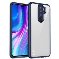For Xiaomi Redmi Note 8 Pro Case Plating Bumper Shockproof Clear Back Cover Hard Matte Phone Case for Xiaomi Redmi Note 8 Pro Pc + tpu&Redmi Note 8 Pro mėlyna