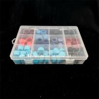 Car Auto A/C R134a R12 High Low Side AC Valve Core Dust Caps Set 77PCS Universal