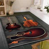 Musical Room Guitar Room Bedroom Carpet Picnic Mat Home Living Room Carpet Furniture Decor Picnic Mat Washroom Floor Mat Decor 40x60cm