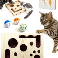 Cat Nail File Enrichment Box With Rolling Ball Maze Stress Free Alternative To Clippers And Grinders For Indoor Cats Enrichment Stress Relief 1 Set