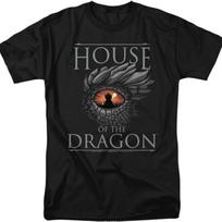 Game of Thrones House of The Dragon Eye Unisex Adult T-Shirt Black S juoda