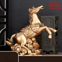 Feng Shui Lucky Resin animal Horse Crafts Ornaments Chinese Home Living Decoration