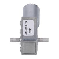 Gear Motor DC 24V Dual Shaft Speed Reduction Self Locking Turbine WormGeared Motor 210RPM