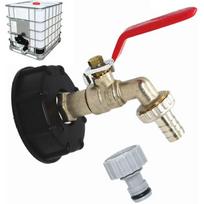 Tank Tap 1000l S60x6 Ibc Tap Connector With 1/2  Hose Connector, Drain Tank Adapter, For En Tap, For Tank Adapter (1 Piece) A (ruipei)