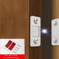 Nematomas itin plonas magnetinis spintelės durų fiksatorius, stiprūs magnetai, stalčiams, spintelėms ir stumdomoms durims įvairiaspalvis