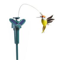1 vnt. saulės energija varomas skraidantis kolibris, skraidantys paukščiai, atsitiktinės spalvos, namų sodo dekoravimui