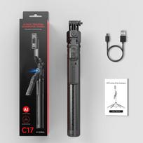 C17 Selfie Stick with Smart AI Follow Shooting AdjustableMobile Stand Phone Tripod Stand Balance Handle for Live Streaming C17 Smart AI tracking selfie stick juoda