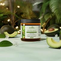 Whipped Avocado Body Butter for Dry Skin | Rich Winter Body Cream with Shea Butter, Almond Oil & Vitamin E, Non-Greasy Hydration, 100g Single Piece žalia