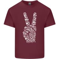 Peace Word Art Hippy EnvironUnisext Unisexs Light Cotton TShirt S