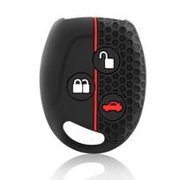 Automobilio rakto dėklas Silikoninis nuotolinio valdymo pultelio dangtelis Ford Fiesta Mk7 Mk5 Mk6 Mondeo Focus 2 Mk2 Transit Ka Fusion C-Max S-Max priedams black