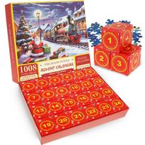 2025 Advent Calendar Christmas Puzzles Christmas Countdown Calendar Puzzles 1008 Pieces Christmas Puzzle in 24 Boxes Creative