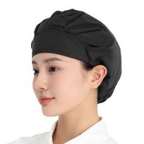 Bundled Hair Nets Oil Fume Proof Catering Cap Hygienic Dustproof Flat Top Chef Hat Adjustable Cotton Work Hat Canteen juoda