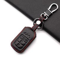 For Honda Civic Accord Pilot Crv     4 Buttons High Quality Genuine Leather Car Keyless Smart Key Fob Case Cover