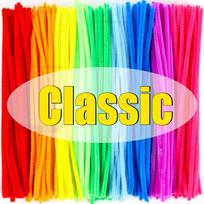 Chenillewire Pipe Cleaners for Flowers All Colors Fluffy Plush Tinsel Stem Wired Twist Sticks DIY Hair Flowers Kids Toys Gift 100PCS