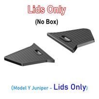 For Tesla Model Y Juniper Launch 2025 Rear Trunck Side Storage Box with Flocking TPE Lids Covers Mat Accessories (1:1 Original)