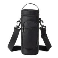 Oxford Cloth Crossbody Cooler Bag Water Bottle Insulation Sleeve  Cycling and Fitness 1.5L violetinė